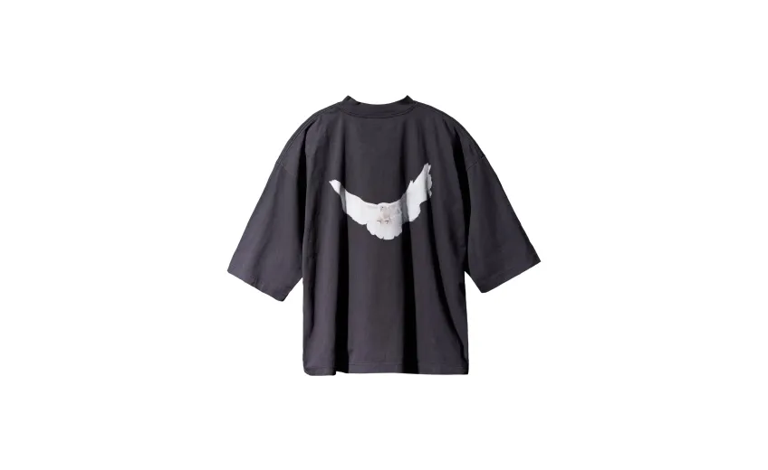 Bstsneaker-Yeezy Gap Engineered by Balenciaga Dove 3/4 Sleeve T-shirt Grey