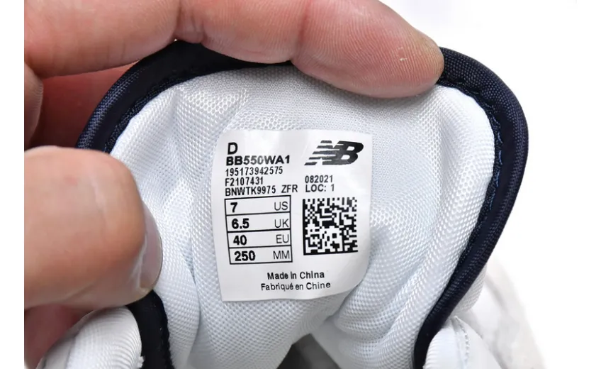 New Balance 550 White Navy BB550WA1