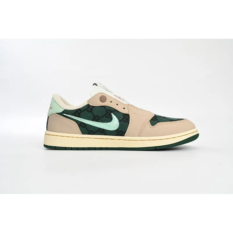 Air Jordan 1 Low X Gucci Metallic Green AV3918-808