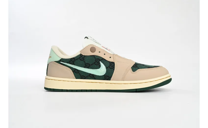 Air Jordan 1 Low X Gucci Metallic Green AV3918-808