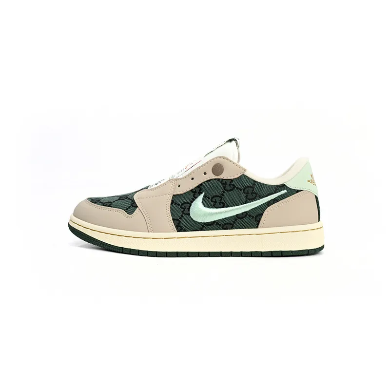 Air Jordan 1 Low X Gucci Metallic Green AV3918-808