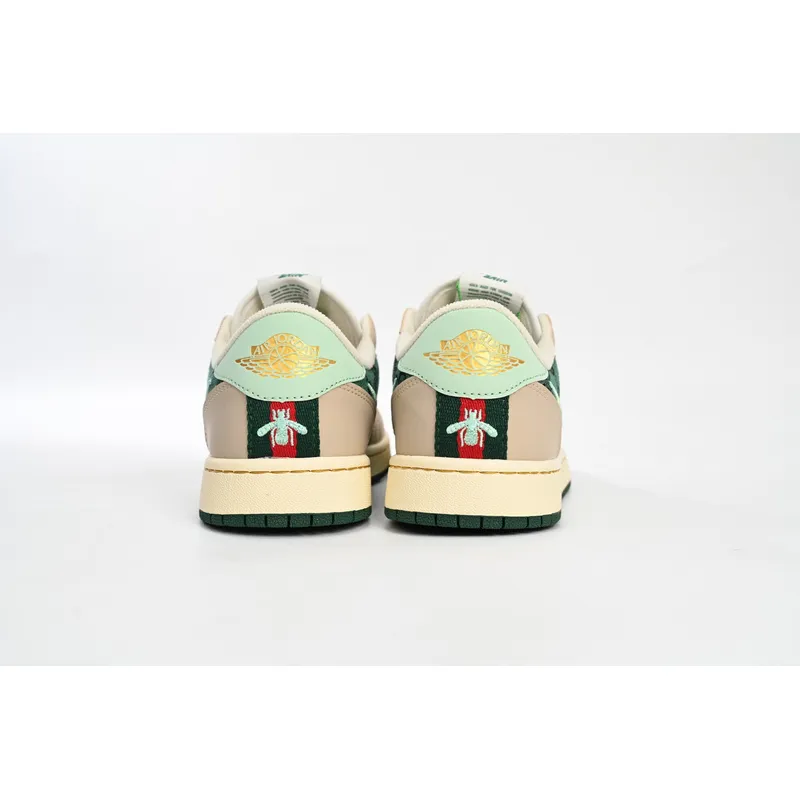 Air Jordan 1 Low X Gucci Metallic Green AV3918-808