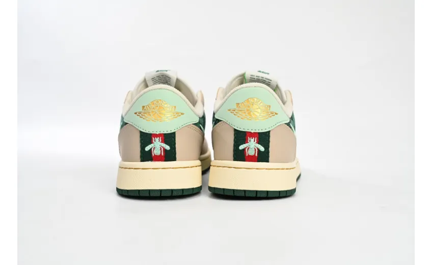 Air Jordan 1 Low X Gucci Metallic Green AV3918-808