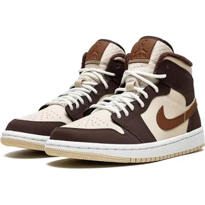 Air Jordan 1 Mid SE Brown Basalt Oatmeal DO6699-200 02