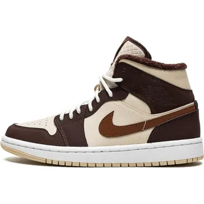 Air Jordan 1 Mid SE Brown Basalt Oatmeal DO6699-200 01