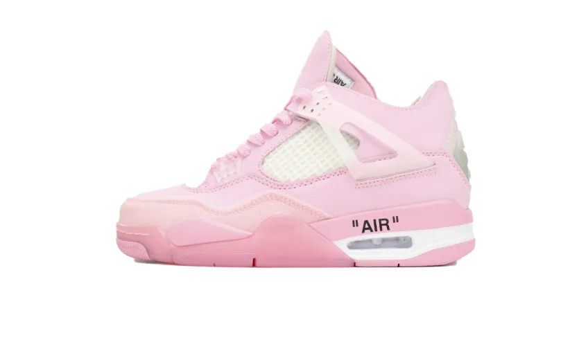 Bstsneaker-OFF White x Air Jordan 4 Pink Co Branding CV9388-105