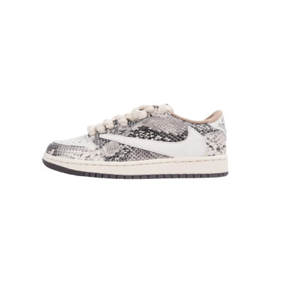 Bstsneaker-Travis Scott x Air Jordan 1 Low Snake Print 01