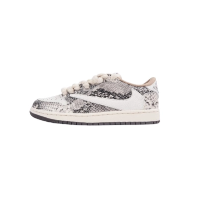 Bstsneaker-Travis Scott x Air Jordan 1 Low Snake Print 01