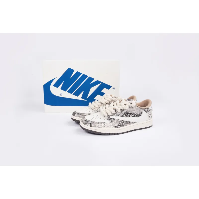 Travis Scott x Air Jordan 1 Low Snake Print