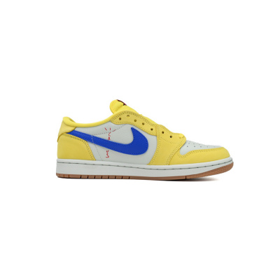 Bstsneaker-Air Jordan 1 Retro Low OG SP Travis Scott Canary DZ4137-700 02