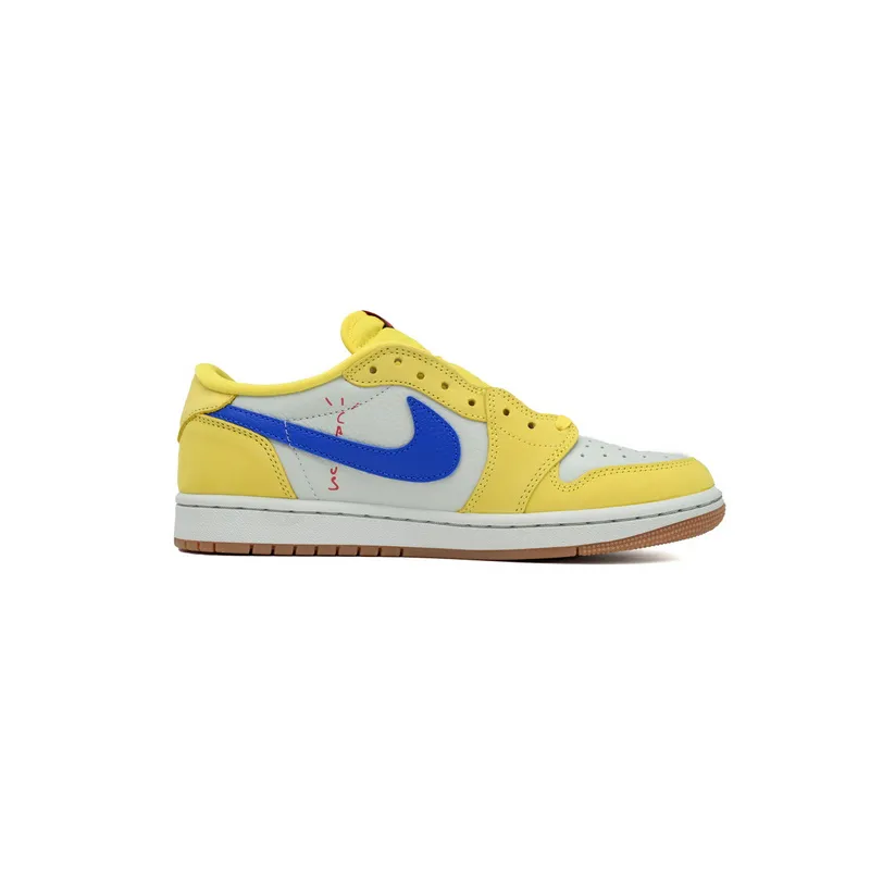 Bstsneaker-Air Jordan 1 Retro Low OG SP Travis Scott Canary DZ4137-700