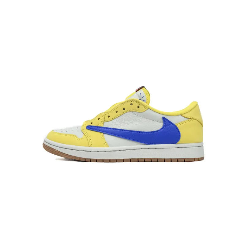 Bstsneaker-Air Jordan 1 Retro Low OG SP Travis Scott Canary DZ4137-700