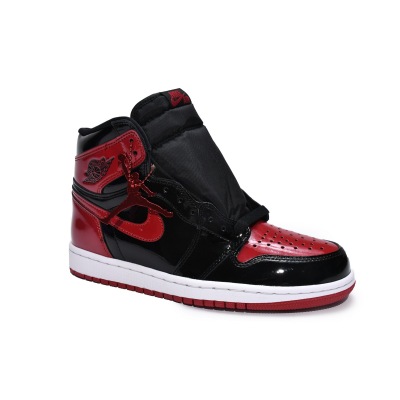 Air Jordan 1 High “Banned” Patent Leather is Forbidden to Wear 555088-063 