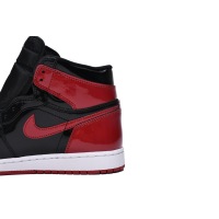 Air Jordan 1 High “Banned” Patent Leather is Forbidden to Wear 555088-063 