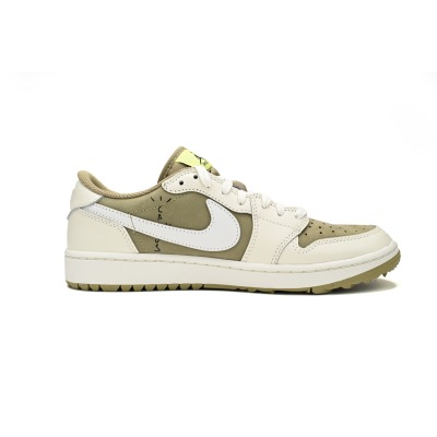 Bstsneaker-Air Jordan 1 Retro Low Golf Travis Scott Neutral Olive FZ3124-200  02