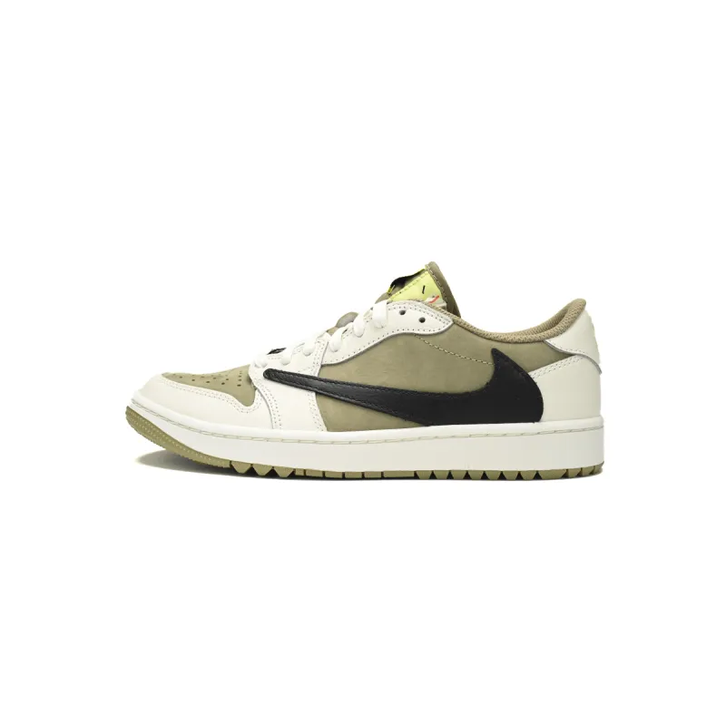 Air Jordan 1 Retro Low Golf Travis Scott Neutral Olive FZ3124-200 