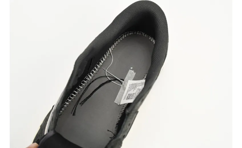 Bstsneaker-Air Jordan 1 Low Black Grey Low Help Travis Scott DM7866-001 