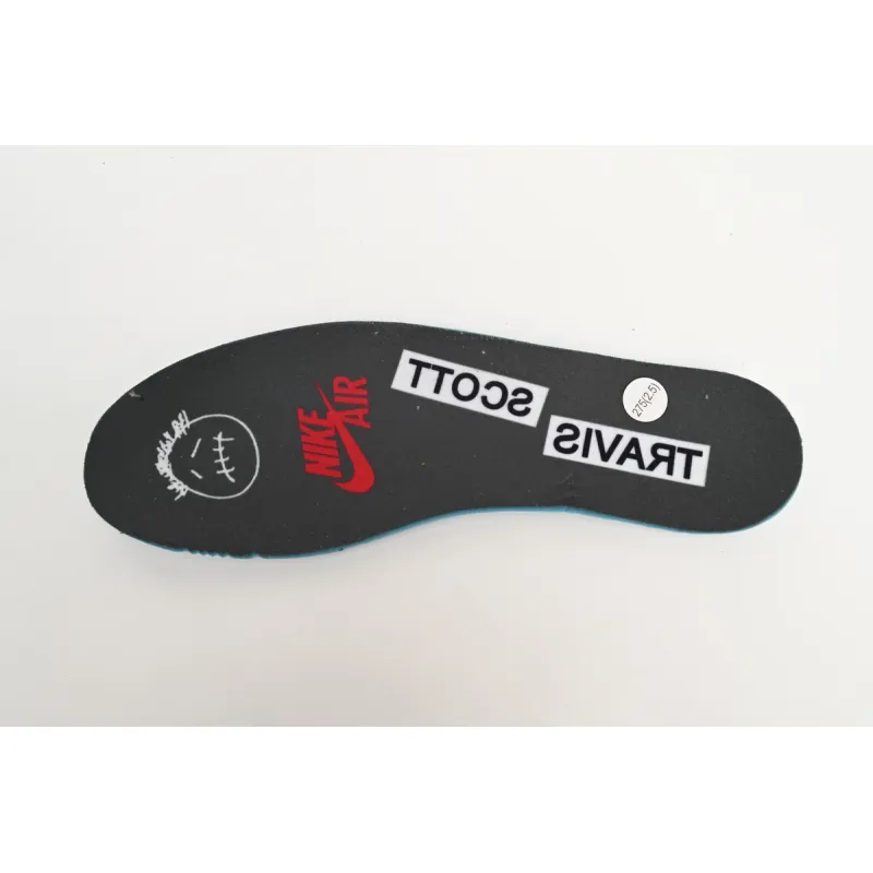 Bstsneaker-Air Jordan 1 Low Black Grey Low Help Travis Scott DM7866-001 