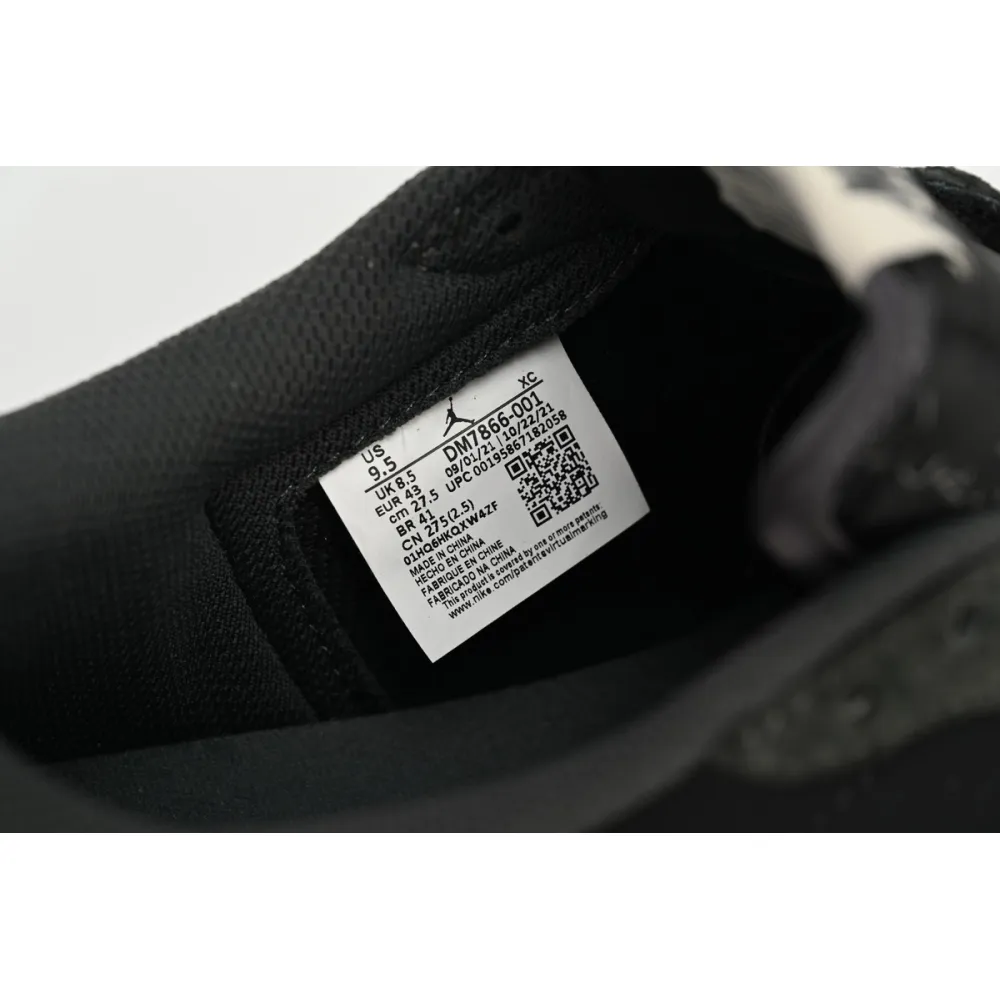 Bstsneaker-Air Jordan 1 Low Black Grey Low Help Travis Scott DM7866-001 