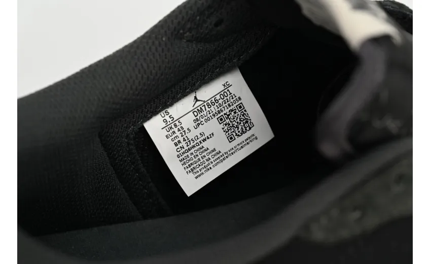 Bstsneaker-Air Jordan 1 Low Black Grey Low Help Travis Scott DM7866-001 
