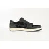 Bstsneaker-Air Jordan 1 Low Black Grey Low Help Travis Scott DM7866-001 