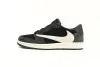 Bstsneaker-Air Jordan 1 Low Black Grey Low Help Travis Scott DM7866-001 