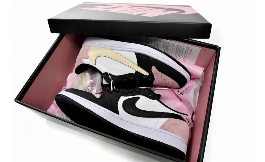 Bstsneaker-Air Jordan 1 Low Black Red Travis Scott DM7866-066 
