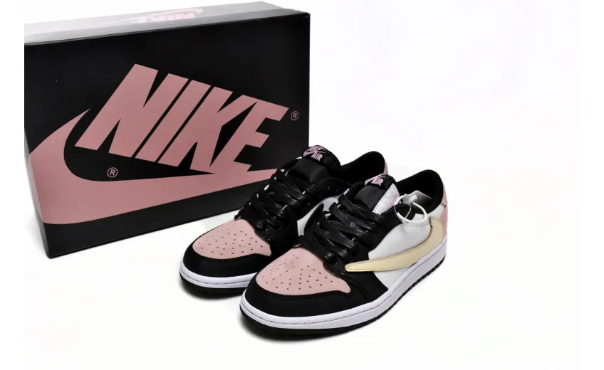 Bstsneaker-Air Jordan 1 Low Black Red Travis Scott DM7866-066 