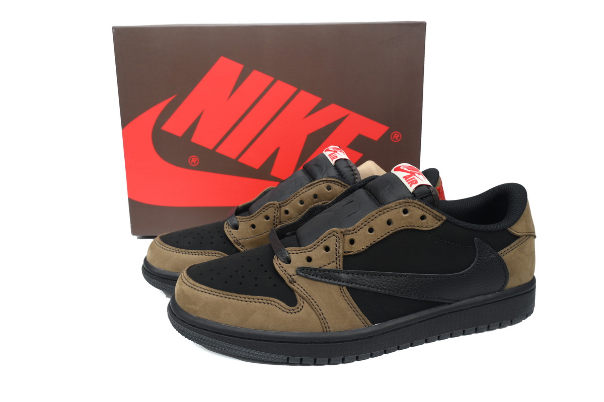 Bstsneaker-Air Jordan 1 Low OG Velvet Brown Travis Scott DM7866-202 