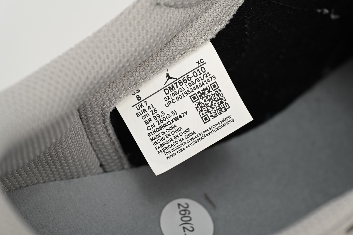 Bstsneaker-Air Jordan 1 Low White Grey Low Gang Travis Scott DM7866-010 