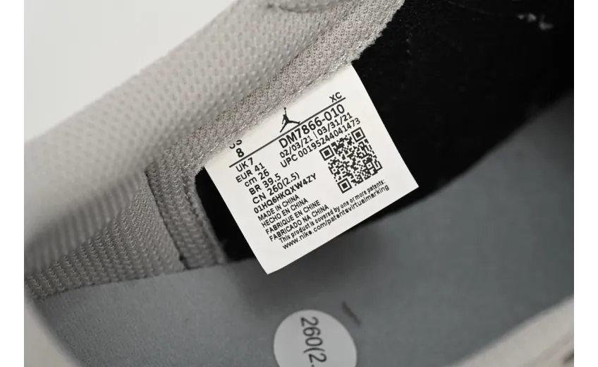 Bstsneaker-Air Jordan 1 Low White Grey Low Gang Travis Scott DM7866-010 