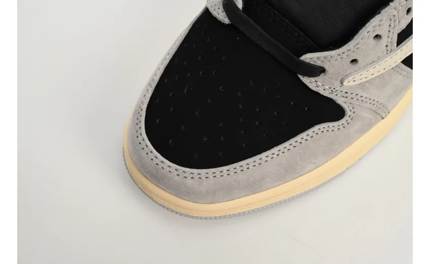 Bstsneaker-Air Jordan 1 Low White Grey Low Gang Travis Scott DM7866-010 