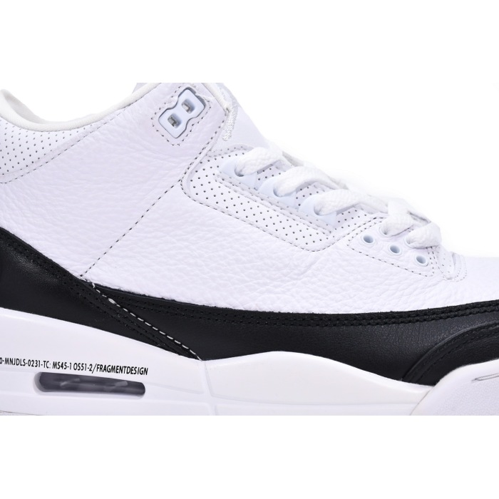 Air Jordan 3 Black White Fragment Design DA3595-100