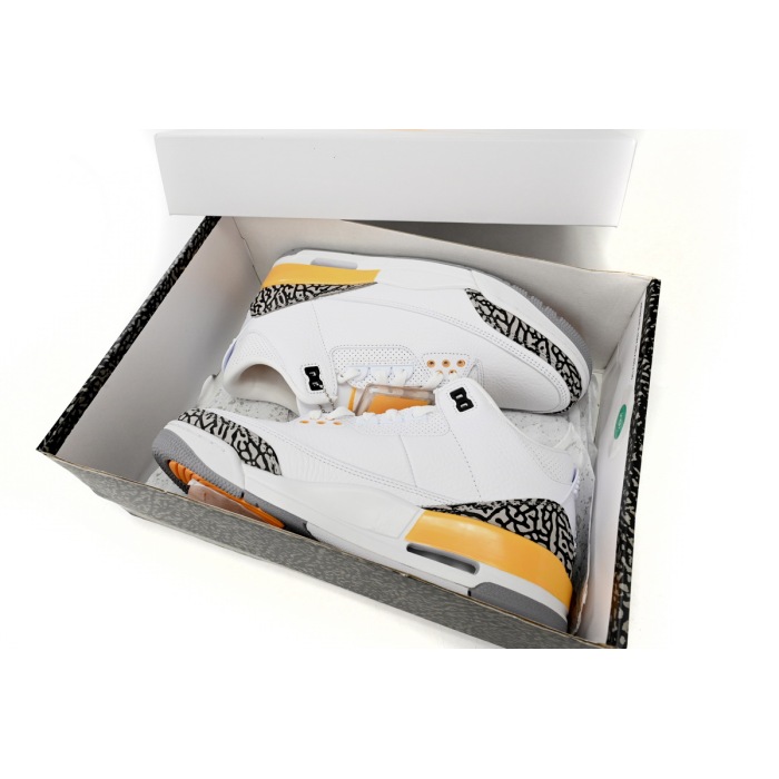 Air Jordan 3 Retro White Orange CK9246-108