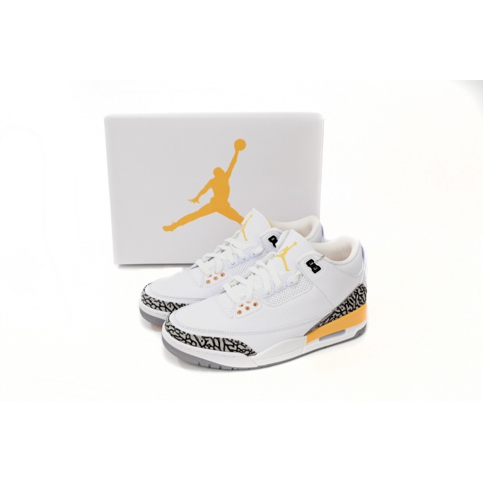 Air Jordan 3 Retro White Orange CK9246-108