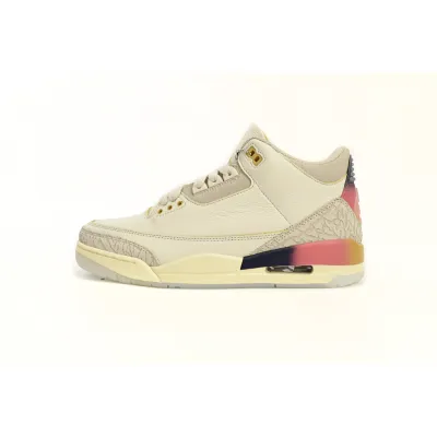Air Jordan 3 White Blue Red J Balvin FN0344-901 01