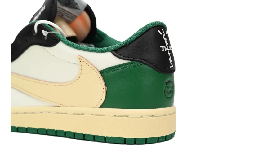 Bstsneaker-Air Jordan Travis Scott x Air Jordan 1 Low Black Green Barb DM7866-128