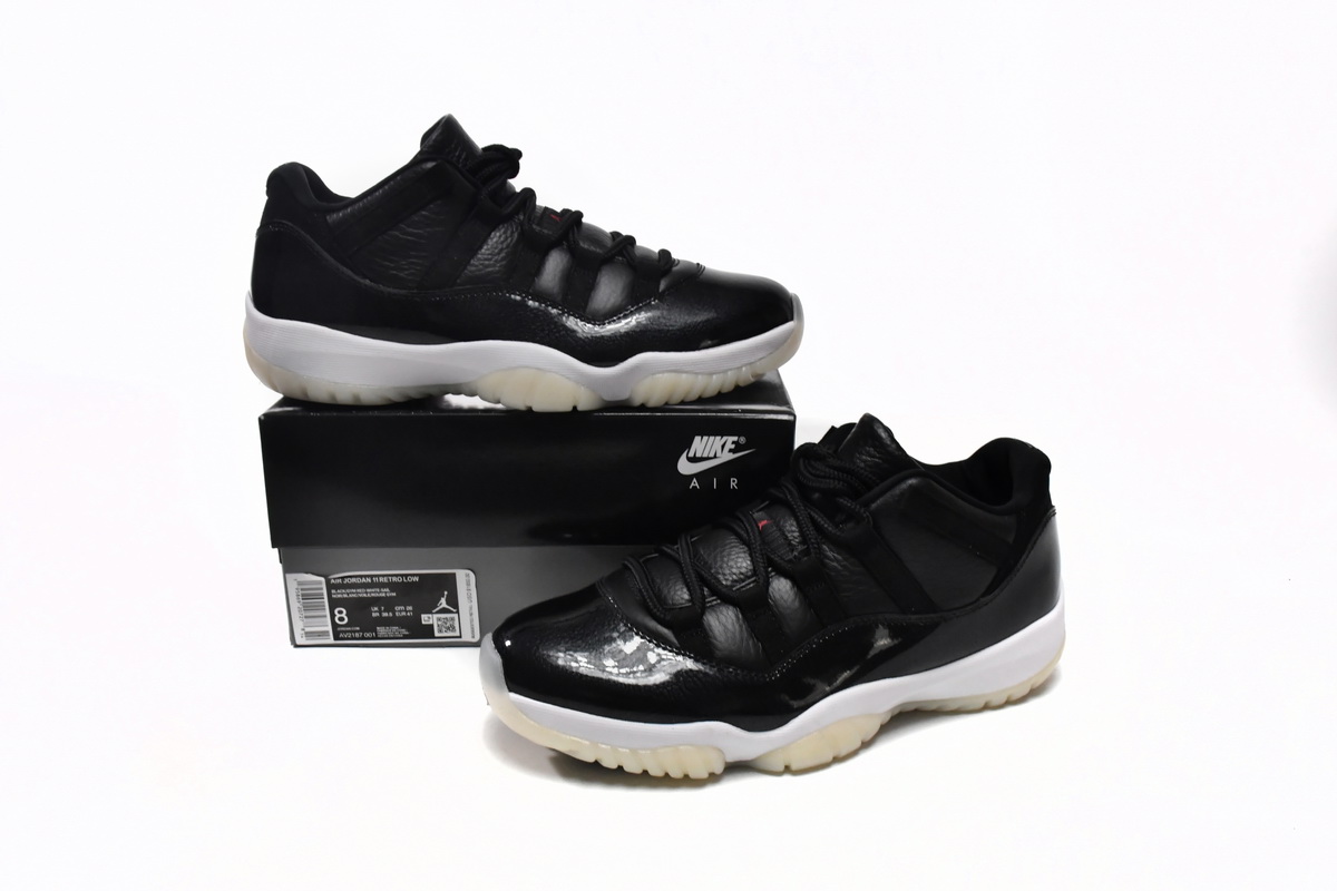 Bstsneaker-Air Jordan 11 Retro Low 72-10 AV2187-001 