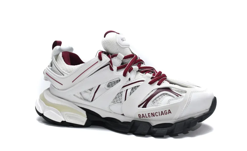 Bstsneaker-Balenciaga Tess S. White Claret Red 542436 W1JH 1915
