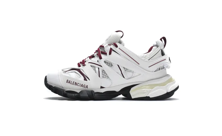 Bstsneaker-Balenciaga Tess S. White Claret Red 542436 W1JH 1915