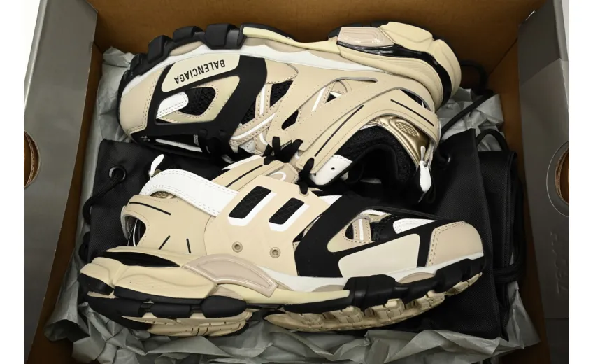 Bstsneaker-Balenciaga Tess S.Black Rice Khaki Black 542436 W3AC4 8071 