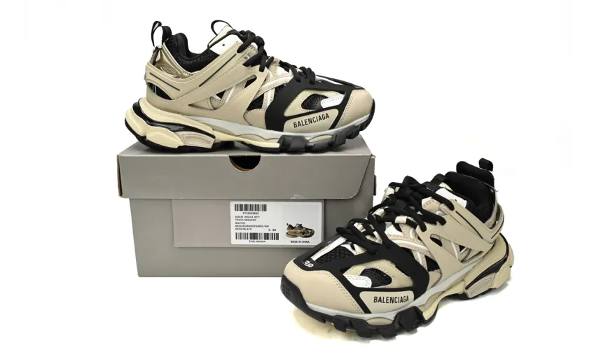 Bstsneaker-Balenciaga Tess S.Black Rice Khaki Black 542436 W3AC4 8071 