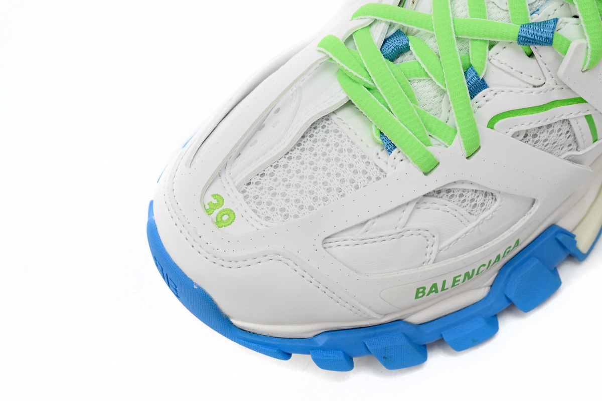 Bstsneaker-Balenciaga Tess S.Green, White, and Blue 542436 W2BC3 0285 