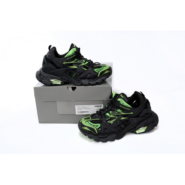 Balenciaga Track 2 Sneaker Black Green 568614 W2GN3 1086 