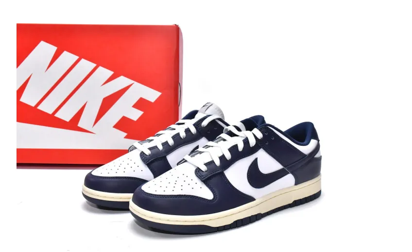Bstsneaker-Nike Dunk Low Midnight Navy and White DD1503-115 