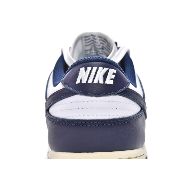 Bstsneaker-Nike Dunk Low Midnight Navy and White DD1503-115 