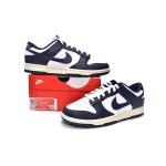 Bstsneaker-Nike Dunk Low Midnight Navy and White DD1503-115 