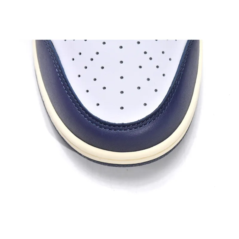 Bstsneaker-Nike Dunk Low Midnight Navy and White DD1503-115 