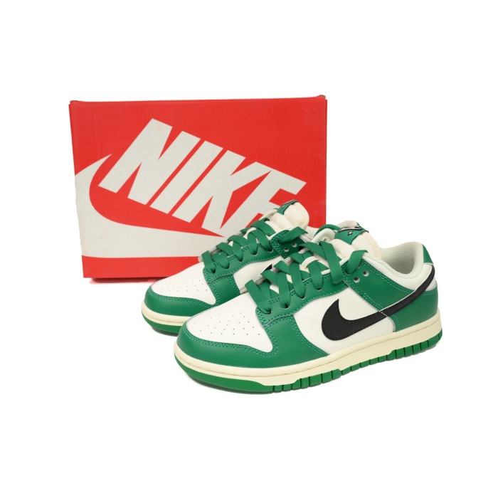 Nike Dunk Low White Green Lottery DR9654-100 