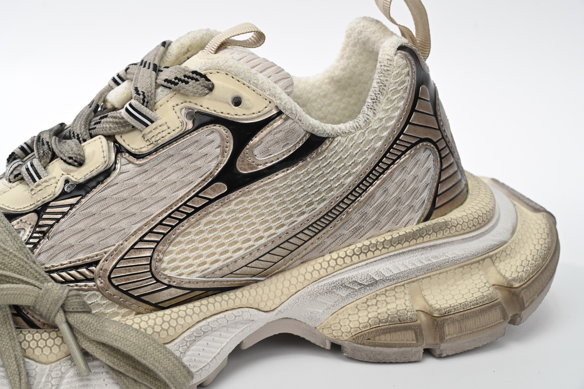 Bstsneaker-Balenciaga Black Gray White Gold 734734 W3XL6 0185 